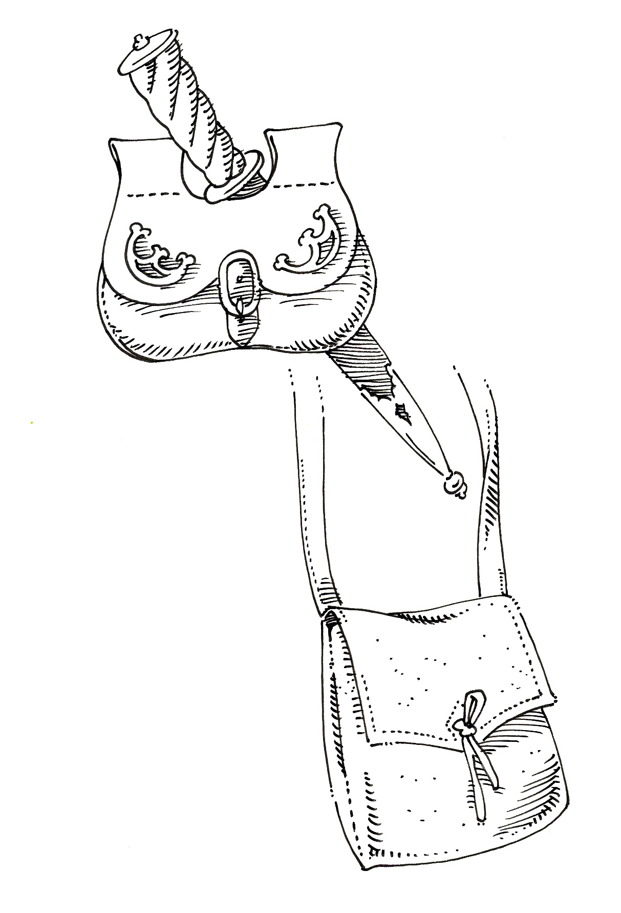 Taschen Männer 15. Jahrhundert (Muster)