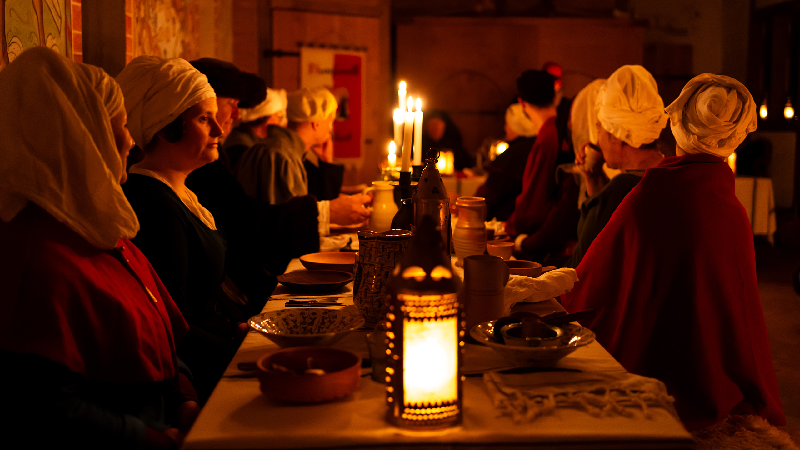 gemeinsames mittelalterliches Essen
