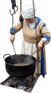 Kochen auf offenem Feuer