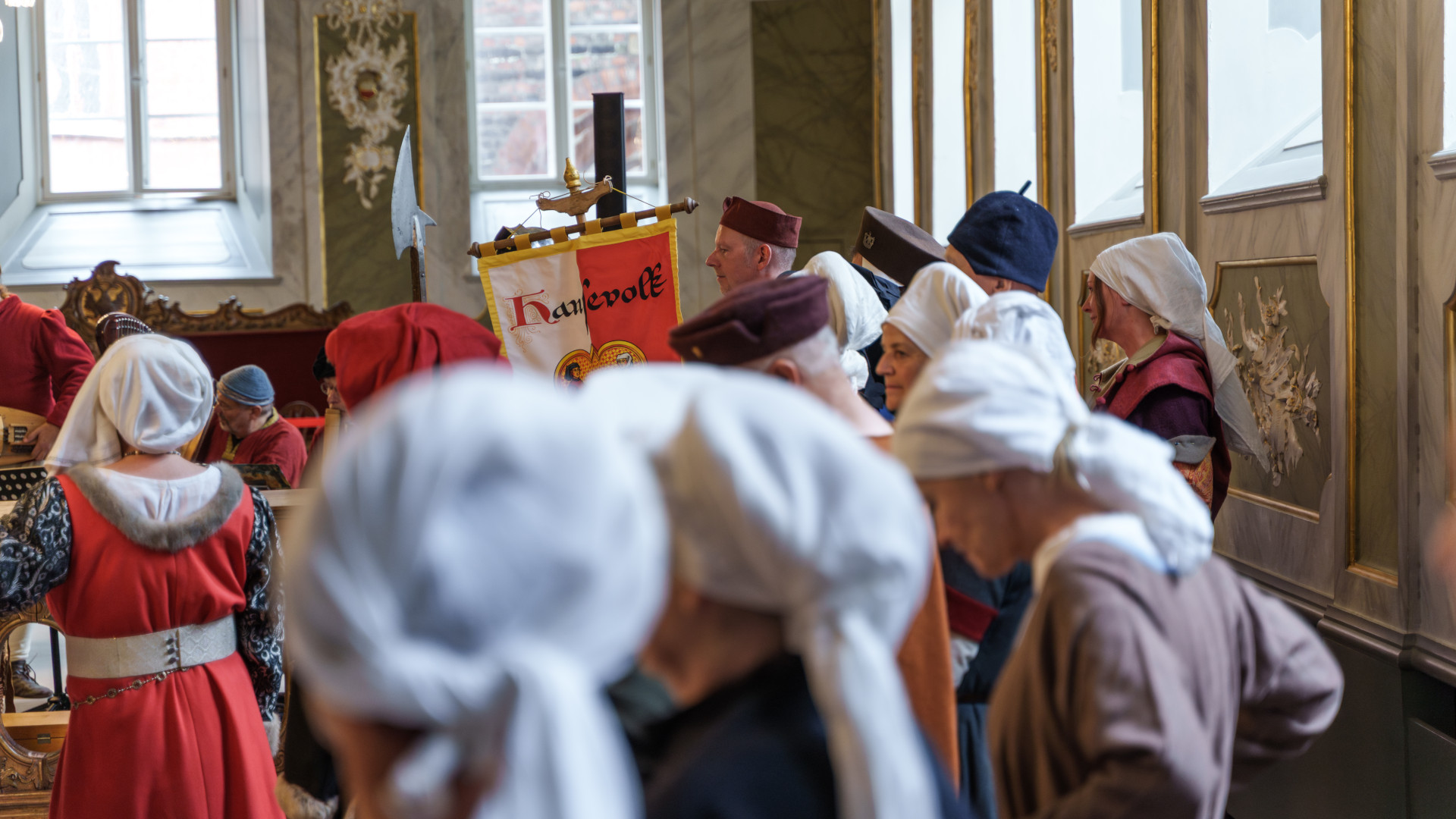 Das Hansevolk im Lübecker Rathaus